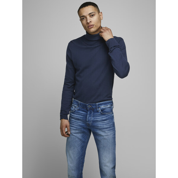 Tmavomodrý basic rolák Jack & Jones Emil 66817237