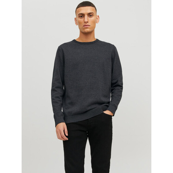 Tmavosivý pánsky sveter Jack & Jones Basic 66835836