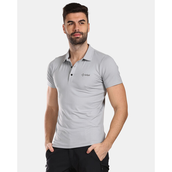 Pánske funkčné polo tričko Kilpi GIVRY-M svetlo šedá 52544320