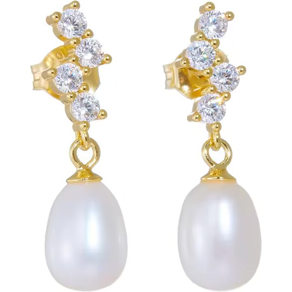 Olivie Strieborné náušnice PERLA GOLD 8703 52561410