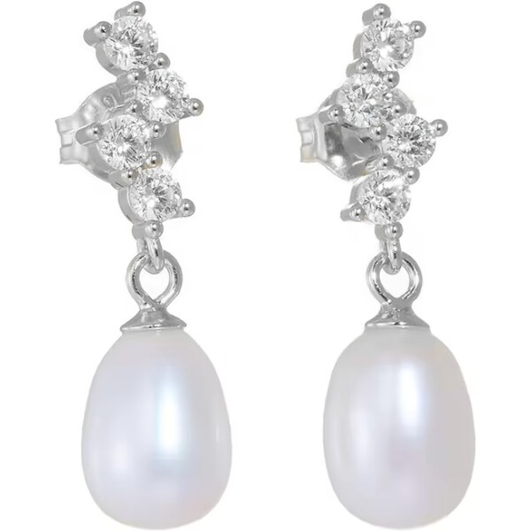 Olivie Strieborné náušnice PERLA 8704 52561411