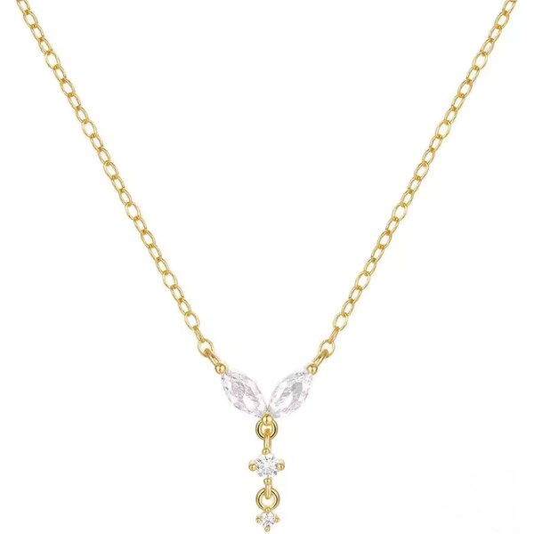 Olivie Strieborný minimalistický náhrdelník GOLD 8705 52575960