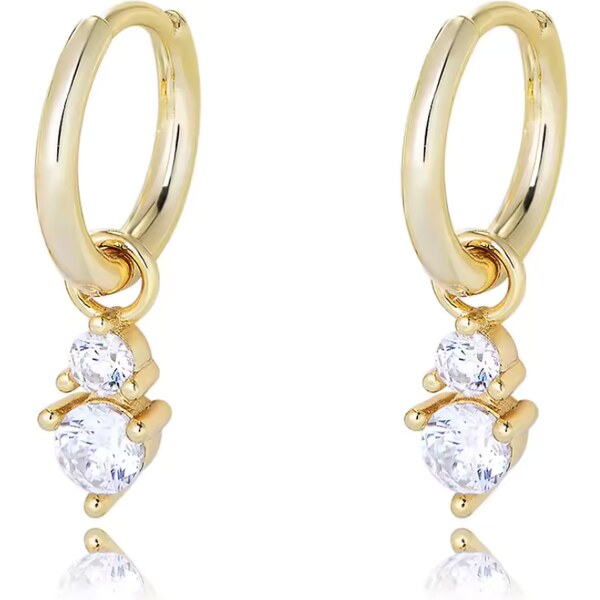 Olivie Strieborné náušnice DARA GOLD 8696 52561403