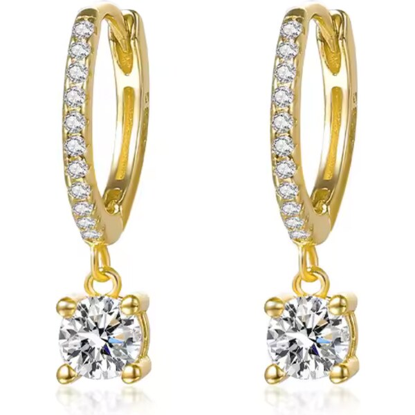 Olivie Strieborné krúžkové náušnice GOLD 8690 52561397