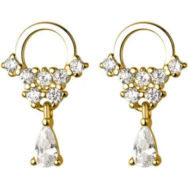 Olivie Strieborné náušnice ZARA GOLD 8694 52561401