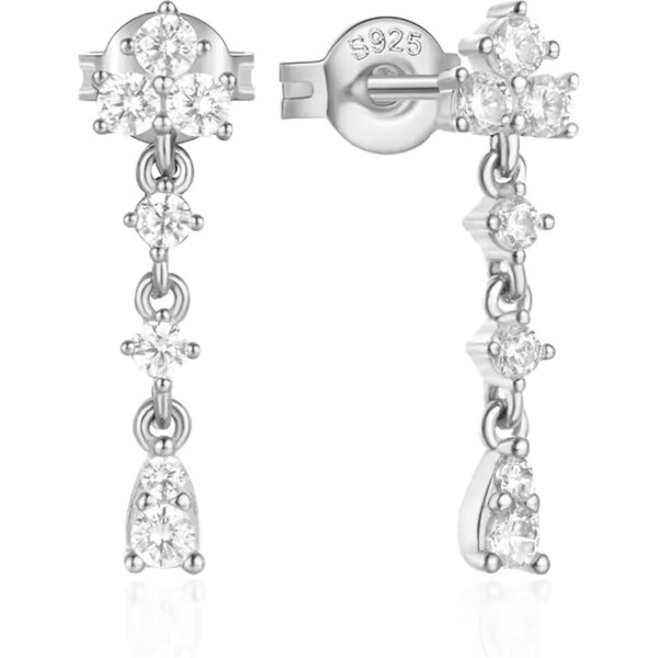 Olivie Strieborné náušnice ELSA 8699 52561406