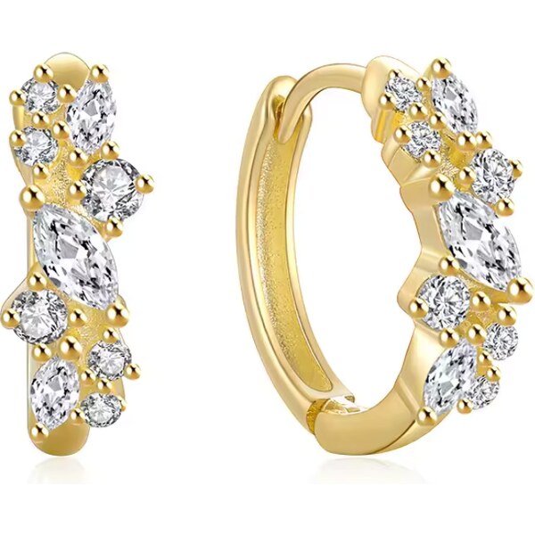 Olivie Strieborné krúžky GOLD 8711 52561416