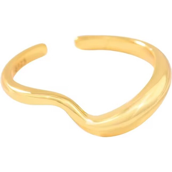 MAJYA Strieborný nastaviteľný prsteň AMBITION pozlátený 10958 64581919