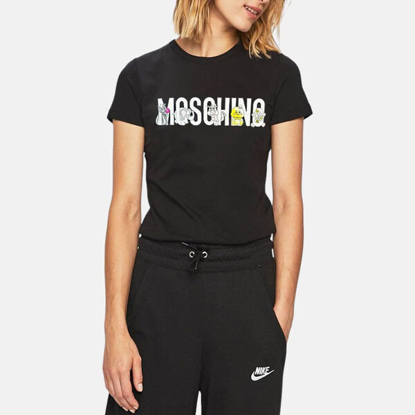 Dámské černé triko Moschino 55827 52570567