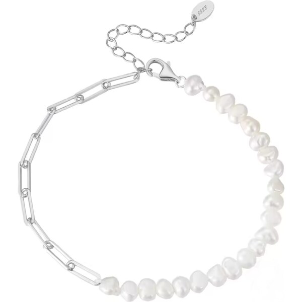 Olivie Strieborný perlový náramok 8722 52584575