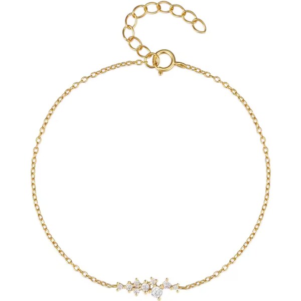 Olivie Strieborný nežný náramok GOLD 8713 52584567