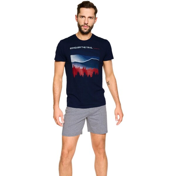 HENDERSON Pánske pyžamo 39907 Nature blue 61731715