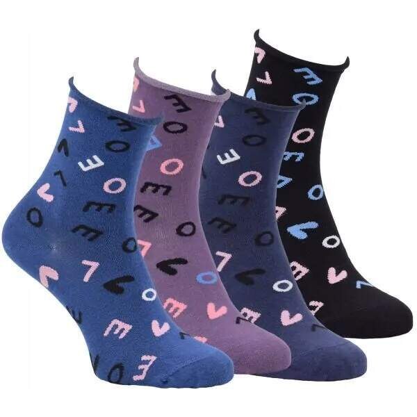 Olet LOVE zdravotné farebné ruličkové ponožky bez gumičiek Zdravotní 52591415