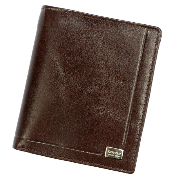Pánska kožená peňaženka Rovicky hnedá KZ41897 62180068