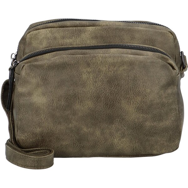 Dámska crossbody kabelka khaki - Paolo bags Denerie Khaki 52600729