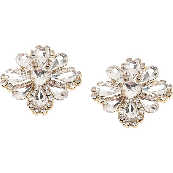 SOHI Náušnice Vyjayanthimala strieborná / priehľadná 54343960