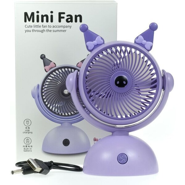 JOHN-C Bezdrôtový fialový ventilátor 52608910