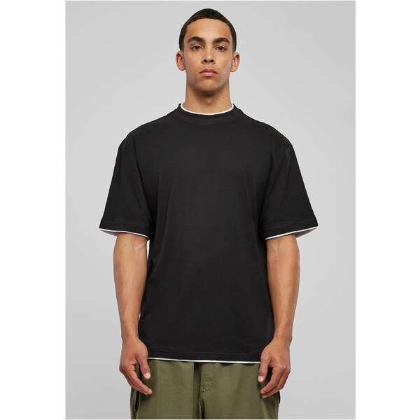 Urban Classics Contrasting high shirt blk/wht 50603875