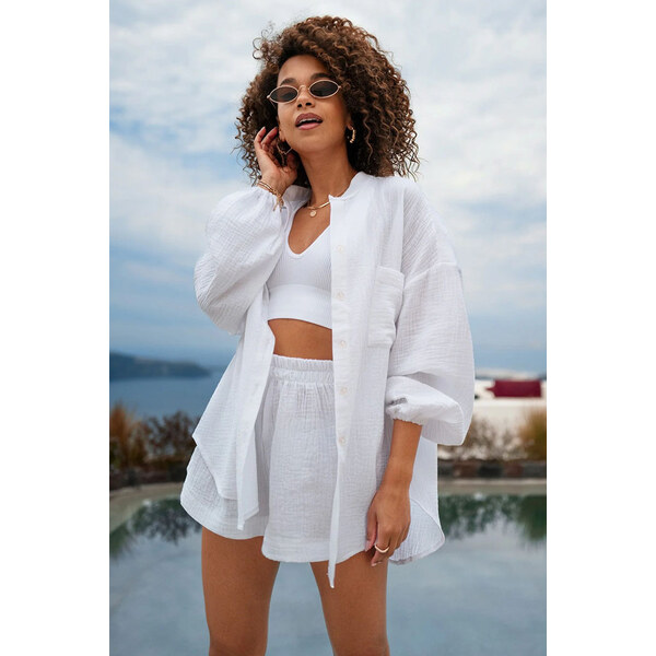 Mosquito Dámska mušelínová košeľa Palma biela, Farba biela 52622341