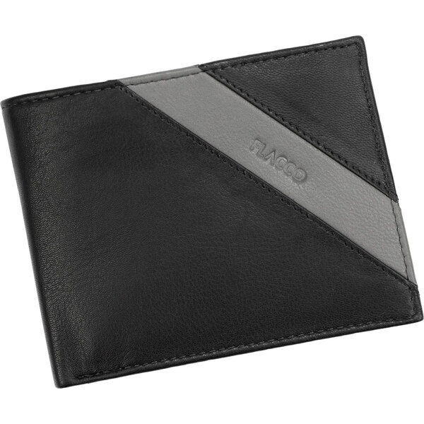 Pánska kožená peňaženka FLACCO čierna KZ43531 62180013