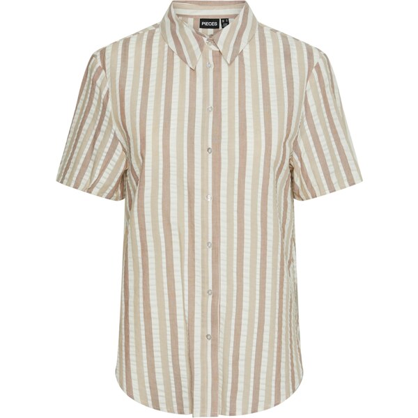 PIECES Blúzka PCAitlyn béžová / staroružová / biela 54326883