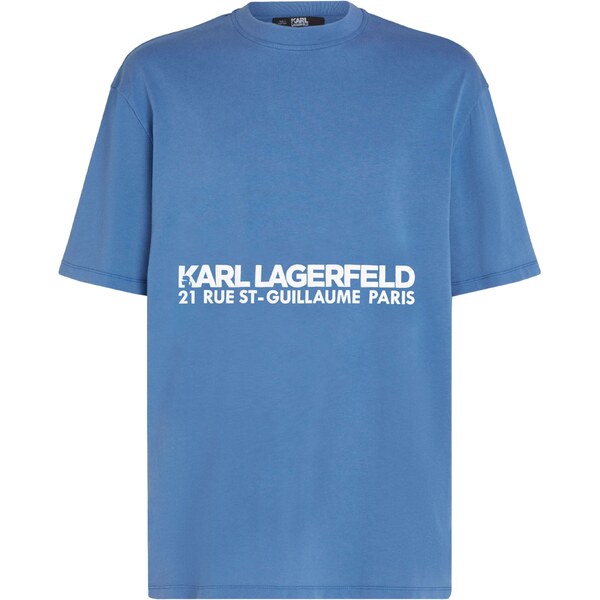 Karl Lagerfeld Tričko Rue St-Guillaume dymovo modrá / biela 54287954