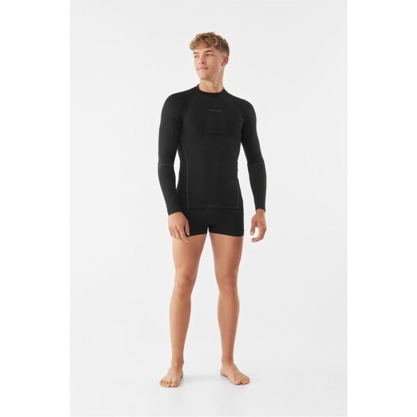 Pánske termotriko s dlhým rukávom Viking EIGER čierna 46545877