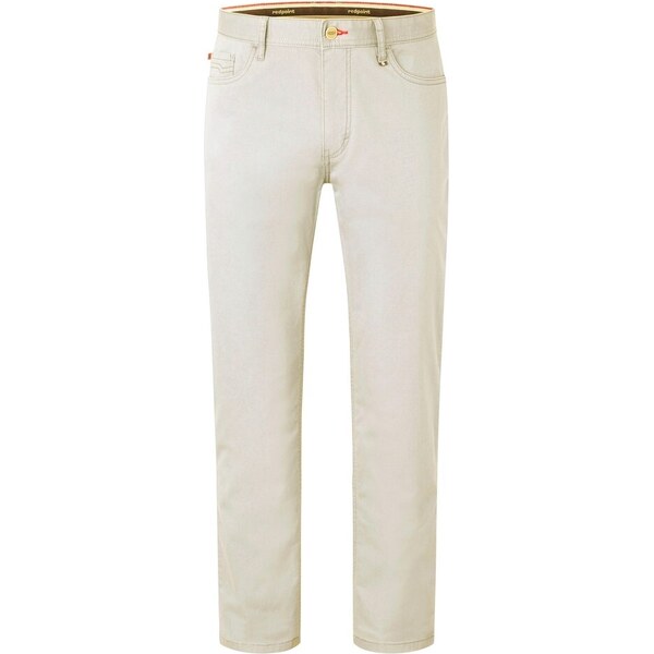 Red Point Pánske bavlnené smotanové nohavice REDPOINT regular fit 52651363
