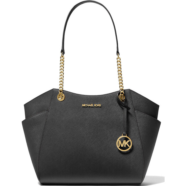 Michael Kors Kabelka Jet Set Large Saffiano Leather Shoulder Bag Black 63717803