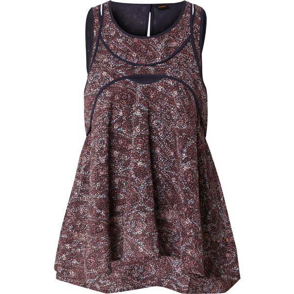 BOSS Top Itinna námornícka modrá / tmavozelená / svetločervená / biela 54364434