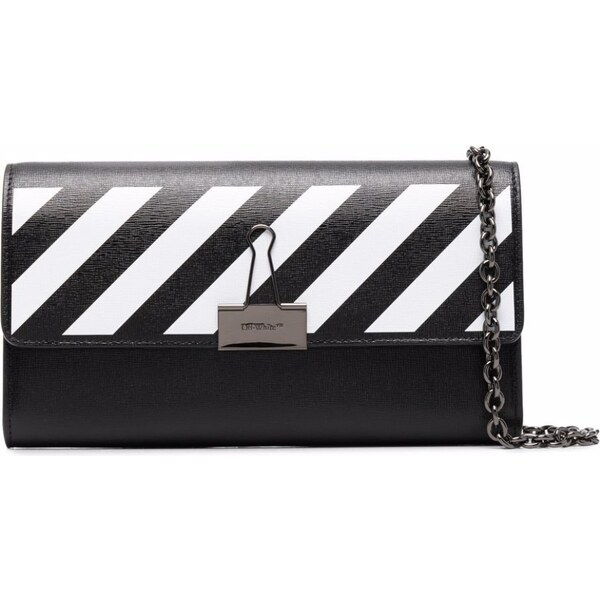 OFF-WHITE Binder Black listová kabelka 52689387