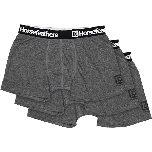 Boxerky Horsefeathers Dynasty 3-Pack Boxer Shorts Heather Anthracite M 54986544
