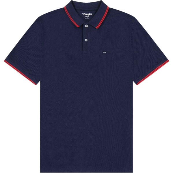 WRANGLER Tričko POLO SHIRT námornícka modrá / červená 61257979