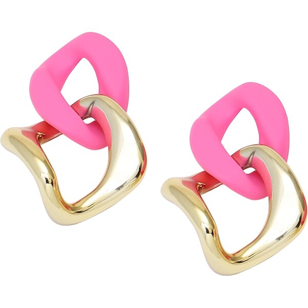 SOHI Náušnice zlatá / ružová 54264998