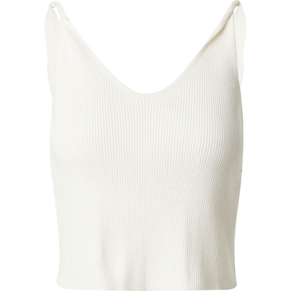 ABOUT YOU x Toni Garrn Vyšívaný top Alexis šedobiela 54292372