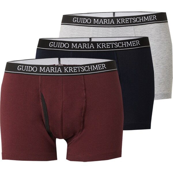 Guido Maria Kretschmer Men Boxerky Can burgundská / čierna / biela 54302525