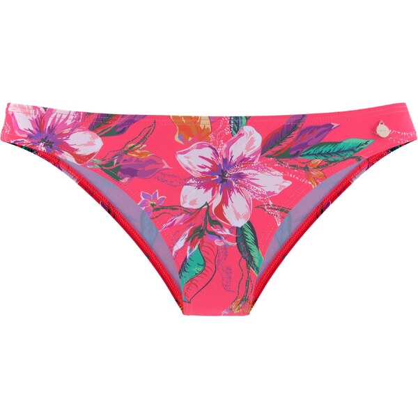 LASCANA Bikinové nohavičky tmavozelená / ružová 54262185