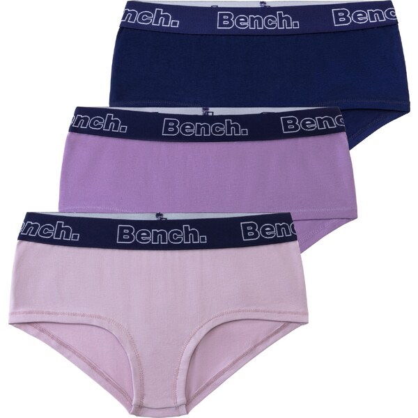 BENCH Nohavičky námornícka modrá / orchideová / svetlofialová / biela 54262223