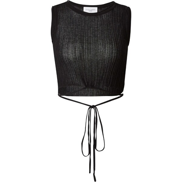 ABOUT YOU x Toni Garrn Vyšívaný top Salma čierna 54263917