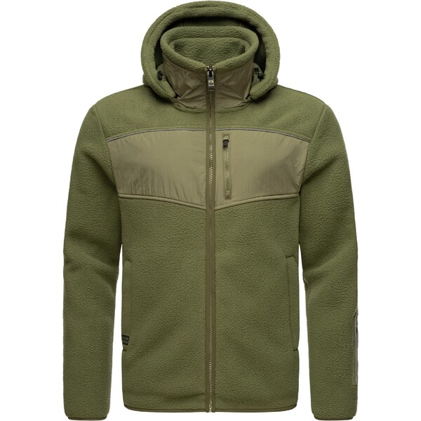 STONE HARBOUR Funkčná flisová bunda kaki / jablková 54268908