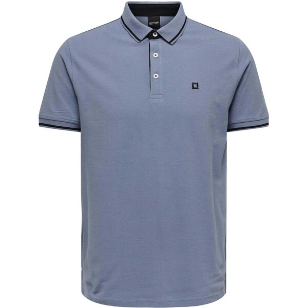 Only & Sons Tričko ONSFletcher modrosivá / čierna 53451961