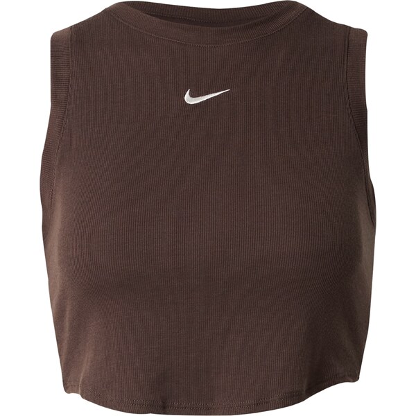 NIKE Funkčné tričko ESSENTIAL čokoládová / biela 54279485