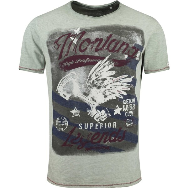 Key Largo Tričko MONTANA zelená / zmiešané farby 54318014