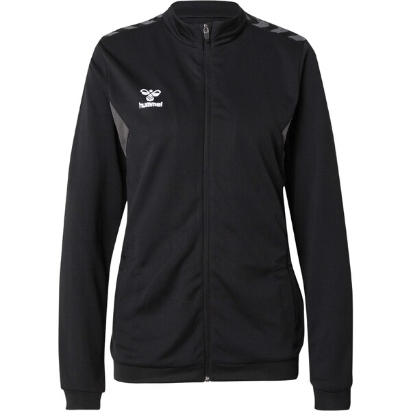 Hummel Športová mikina so zipsom AUTHENTIC sivá / čierna 63211142