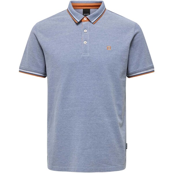 Only & Sons Tričko Fletcher modrá / oranžová / biela 53451984