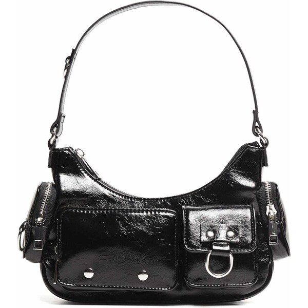 Bershka Kabelka na rameno čierna 54276357