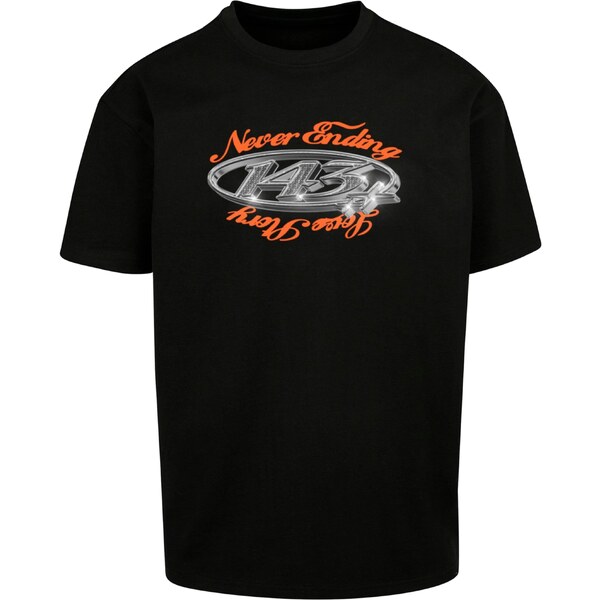 MT Upscale Tričko Never ending... striebornosivá / neónovo oranžová / 54288167