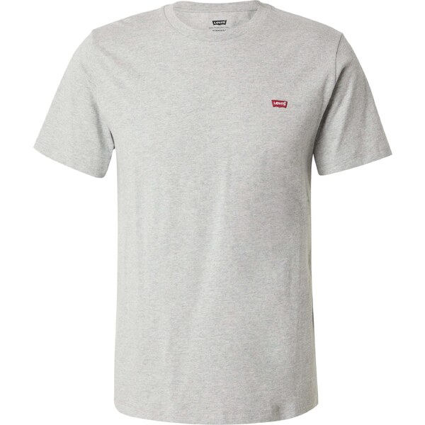 LEVIS Tričko Original Housemark Tee sivá melírovaná / červená / biela 52705134