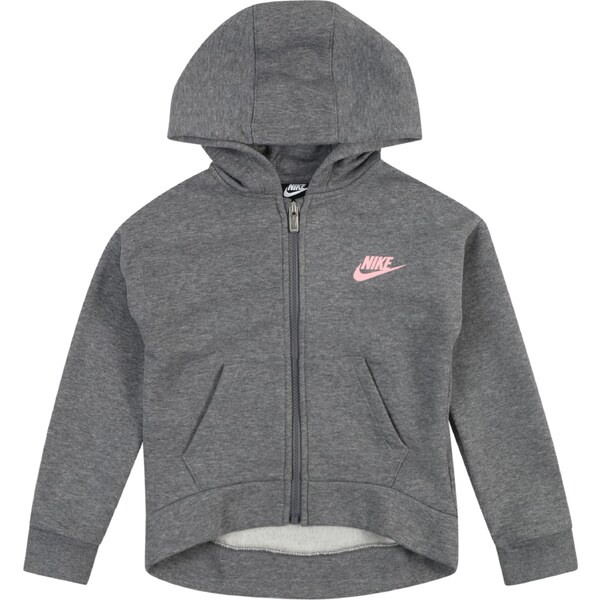 Nike Sportswear Tepláková bunda Club Fleece sivá melírovaná / 56773908
