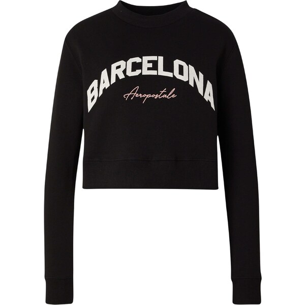 AÉROPOSTALE Mikina pastelovo ružová / čierna / biela 53031669